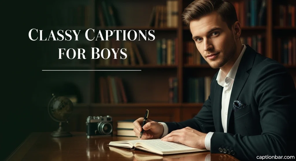 Classy Captions for Boys