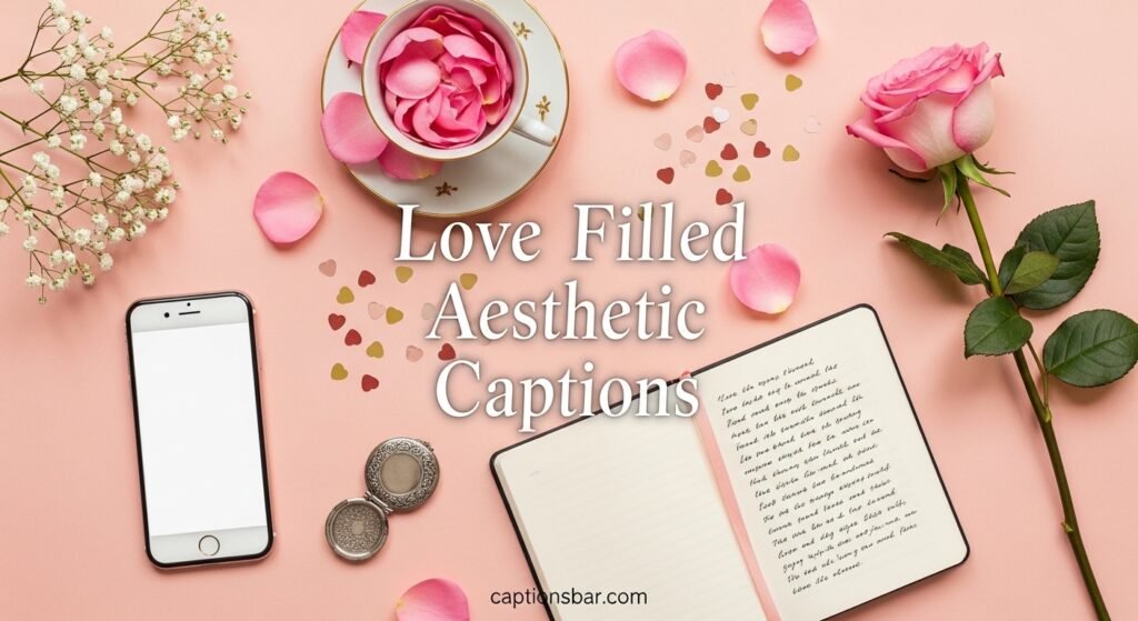 Love Filled Aesthetic Captions