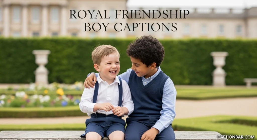Royal Friendship Boy Captions