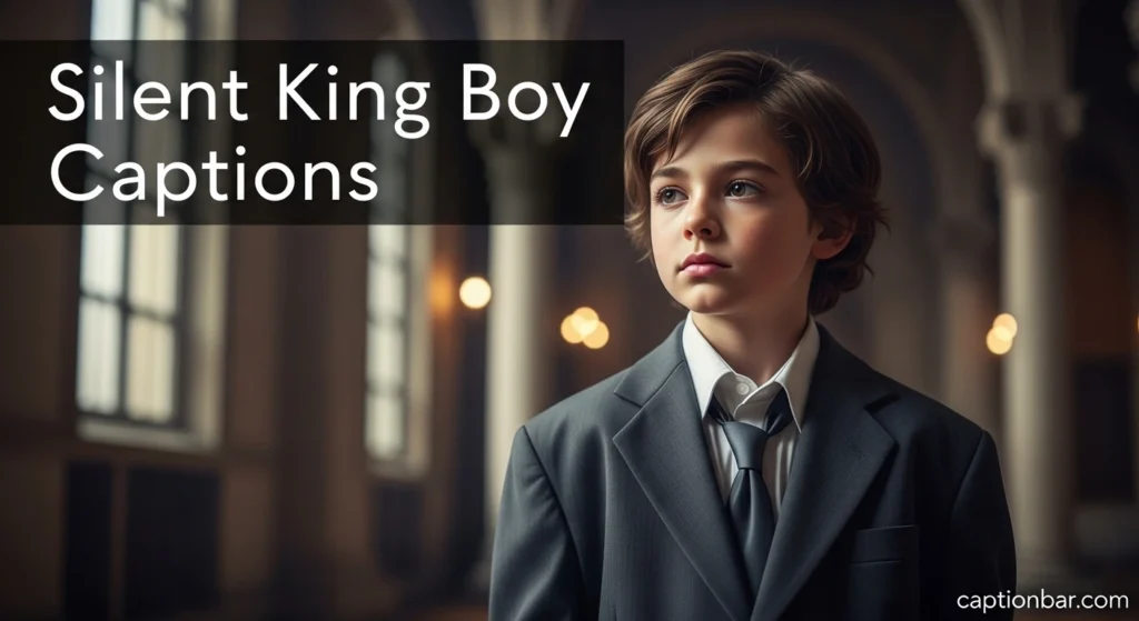 Silent King Boy Captions