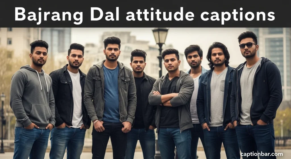Bajrang Dal attitude captions
