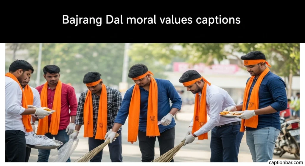 Bajrang Dal moral values captions