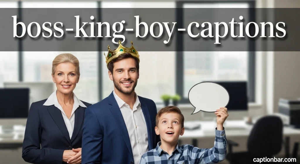 Boss King Boy Captions