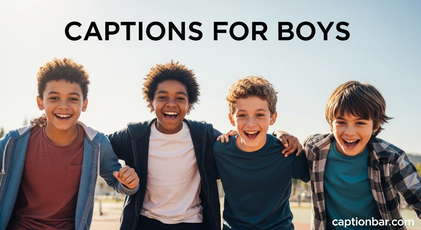 Captions for Boys