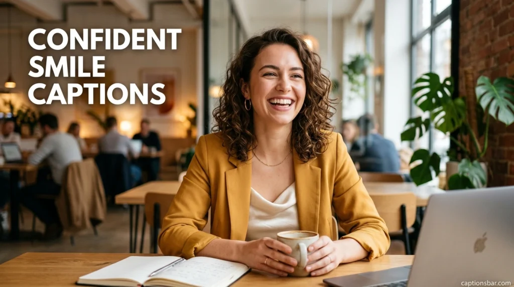 Confident Smile Captions