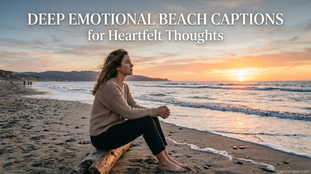Deep Emotional Beach Captions for Heartfelt Thoughts