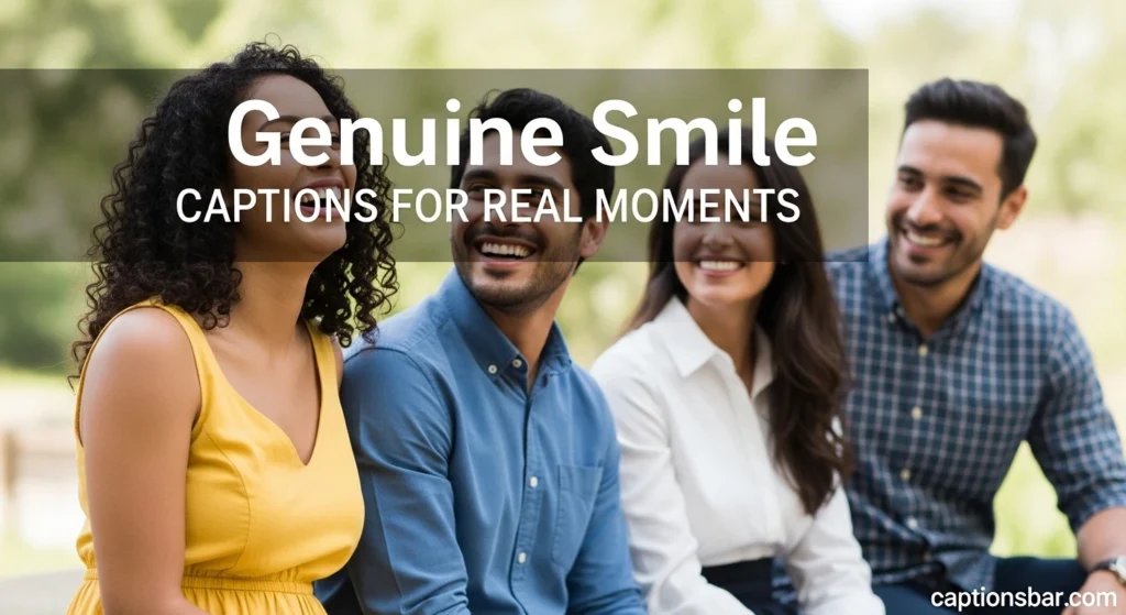 Genuine Smile Captions for Real Moments