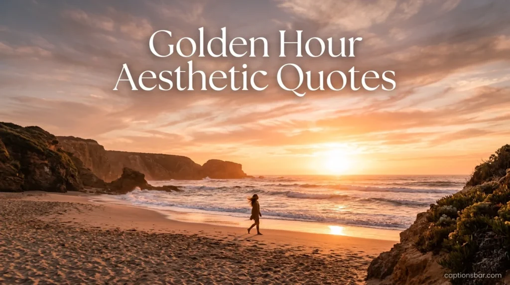 Golden Hour Aesthetic Quotes