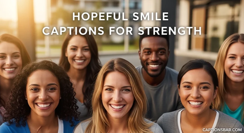 Hopeful Smile Captions for Strength