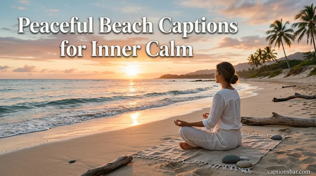 Peaceful Beach Captions for Inner Calm