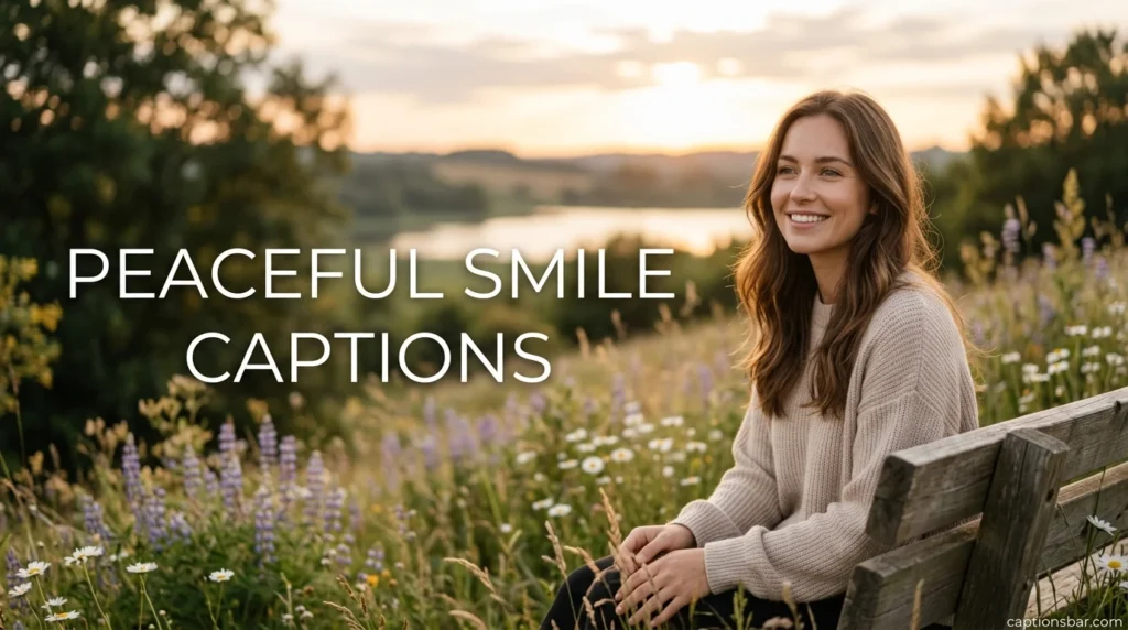 Peaceful Smile Captions
