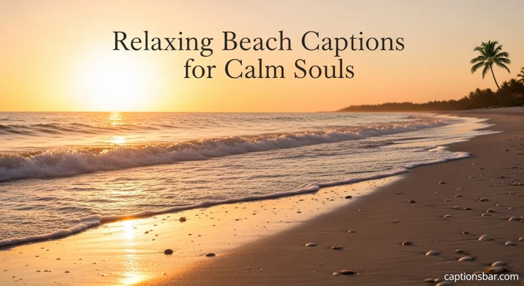 Relaxing Beach Captions for Calm Souls