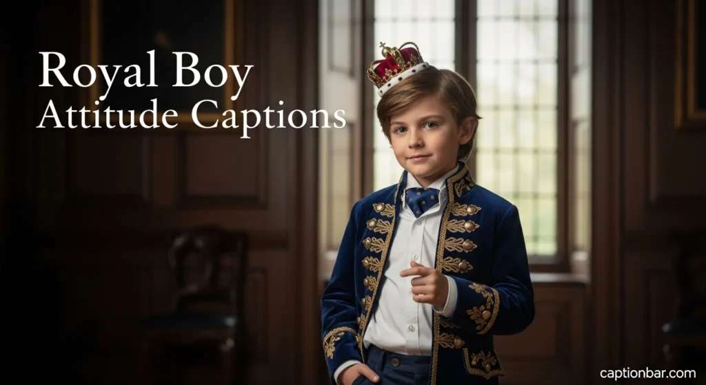 Royal Boy Attitude Captions