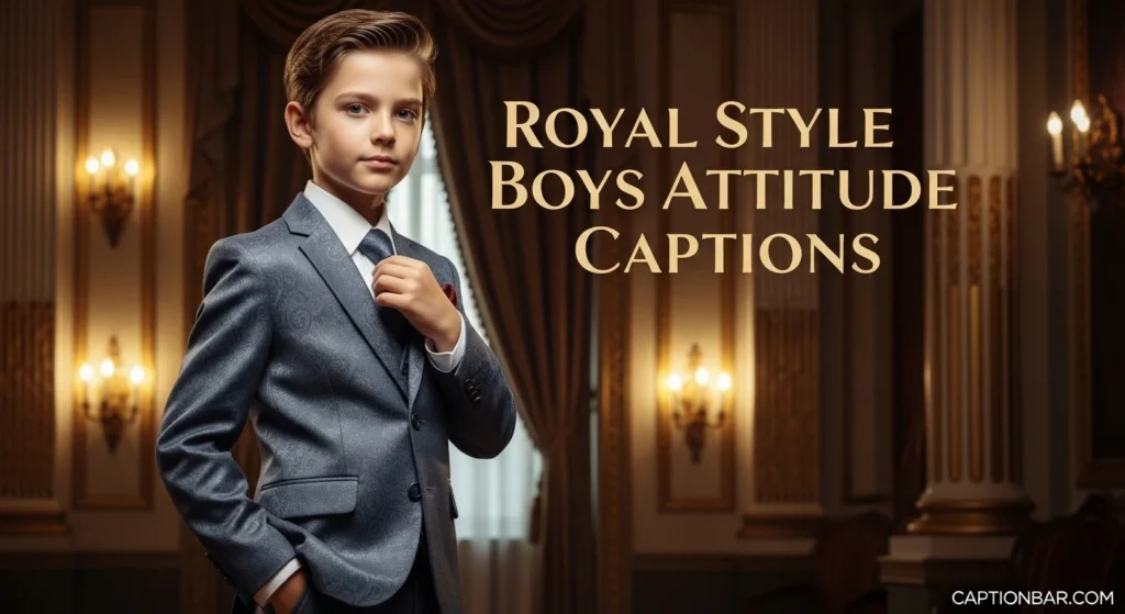 Royal Style Boys Attitude Captions