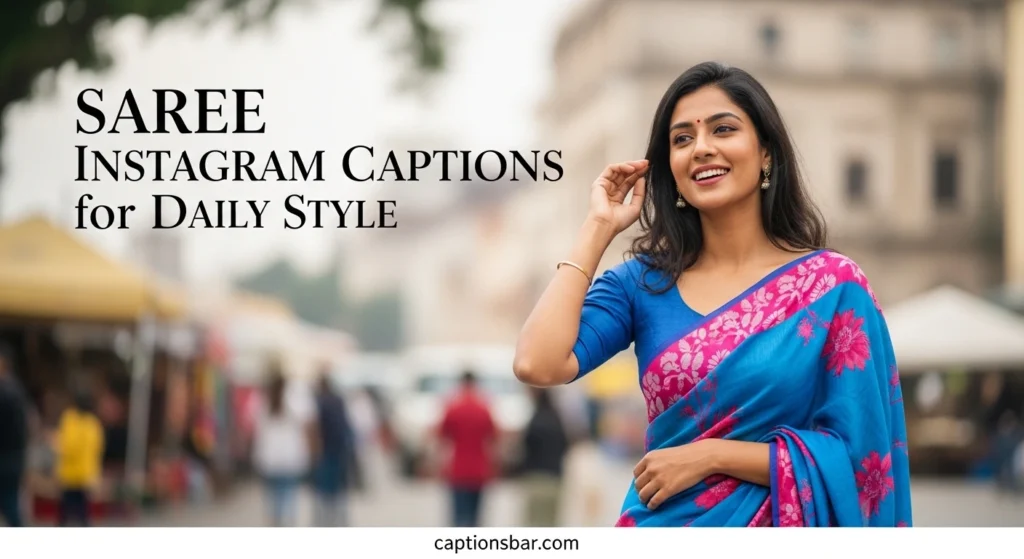 Saree Instagram Captions for Daily Style
