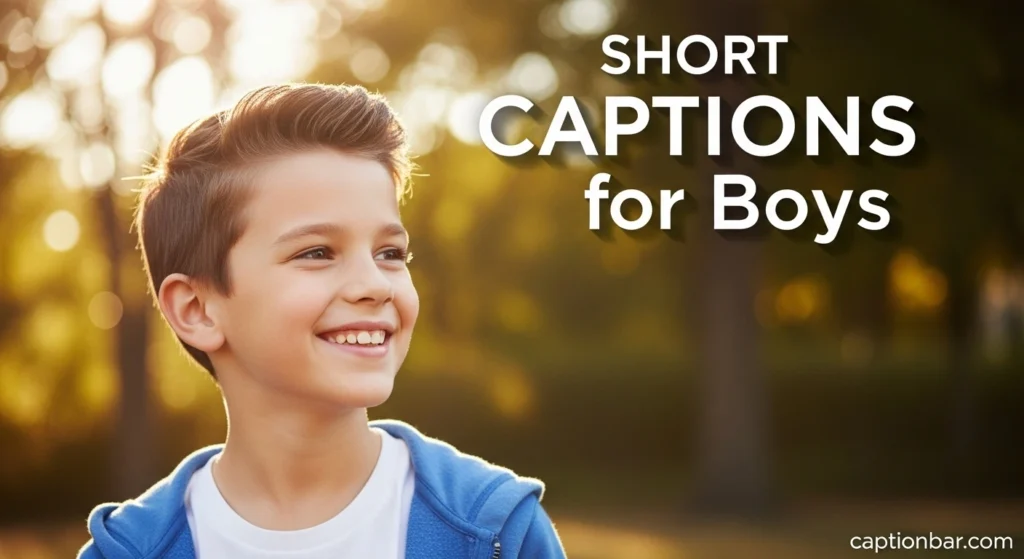 Short Captions for Boys