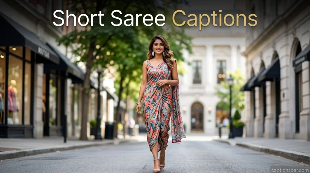 Short Saree Captions