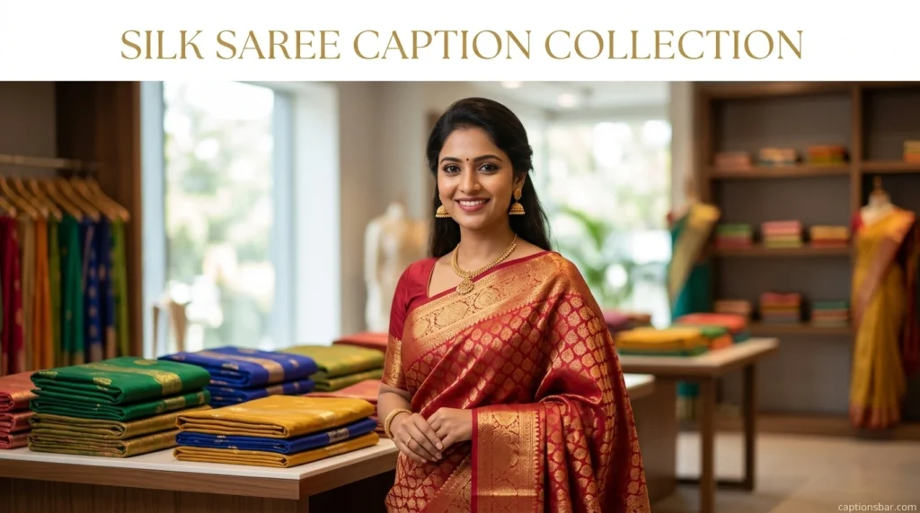 Silk Saree Caption Collection