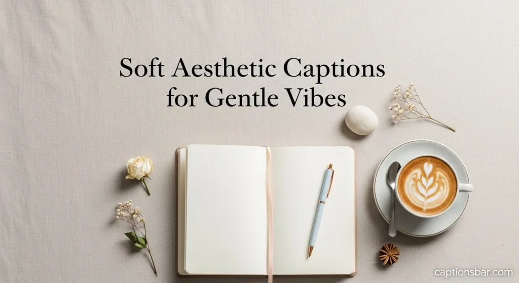 Soft Aesthetic Captions for Gentle Vibes