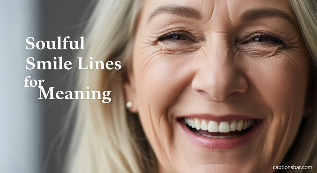 Soulful Smile Lines for Meaning