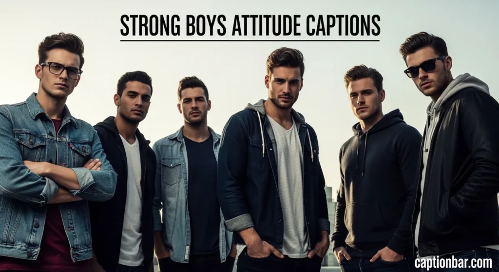 Strong Boys Attitude Captions