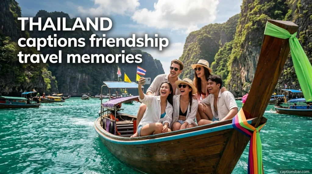 Thailand captions friendship travel memories