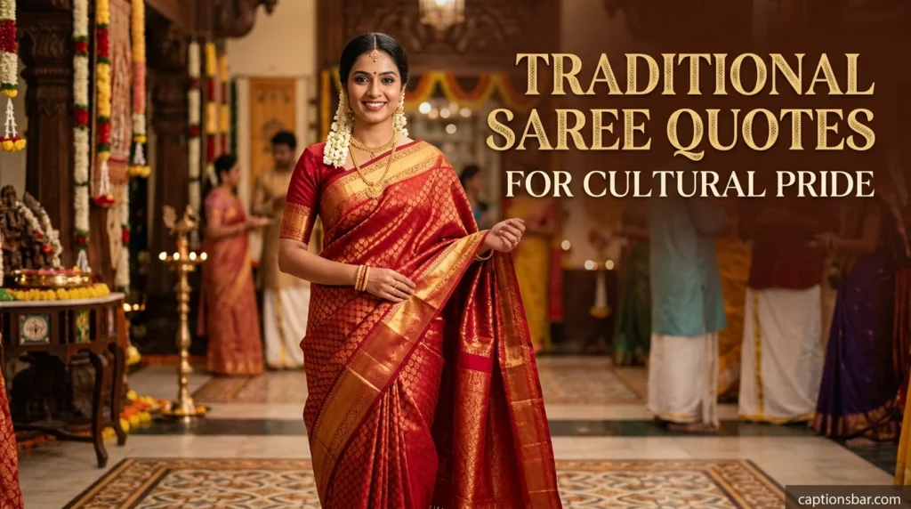 Traditional Saree Quotes for Cultural Pride