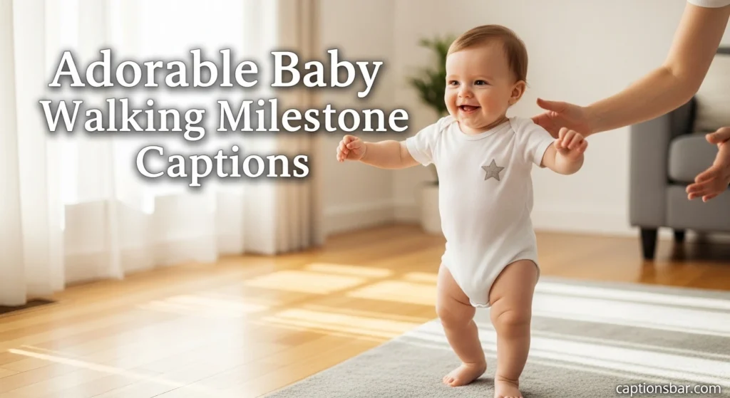 Adorable Baby Walking Milestone Captions