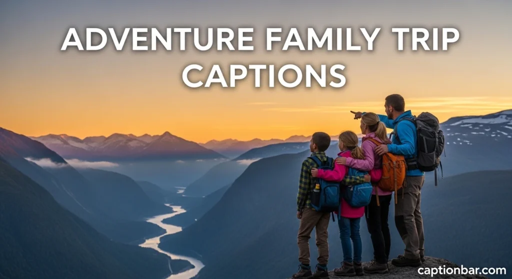 Adventure Family Trip Captions