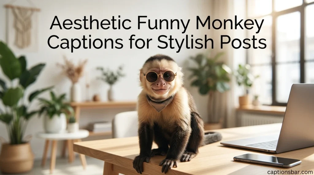 Aesthetic Funny Monkey Captions for Stylish Posts