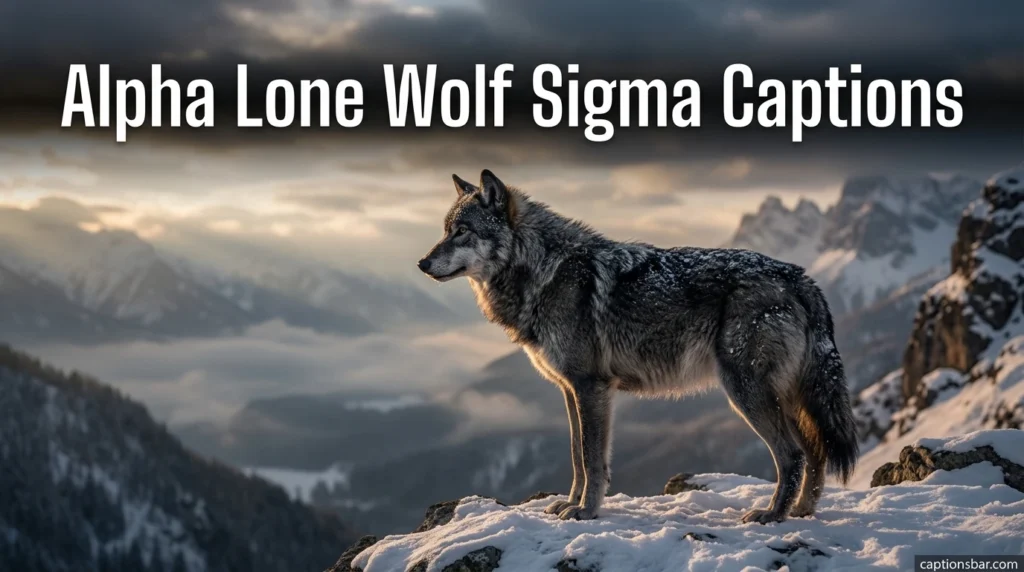 Alpha Lone Wolf Sigma Captions