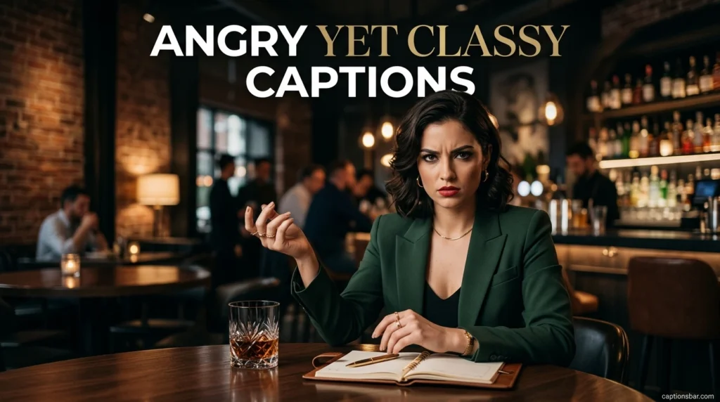 Angry Yet Classy Captions