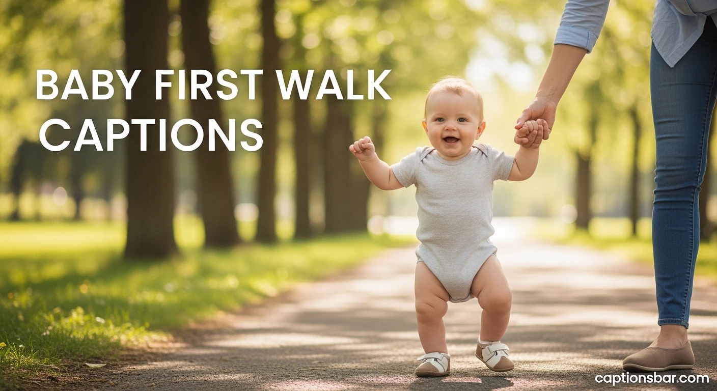 Baby First Walk Captions