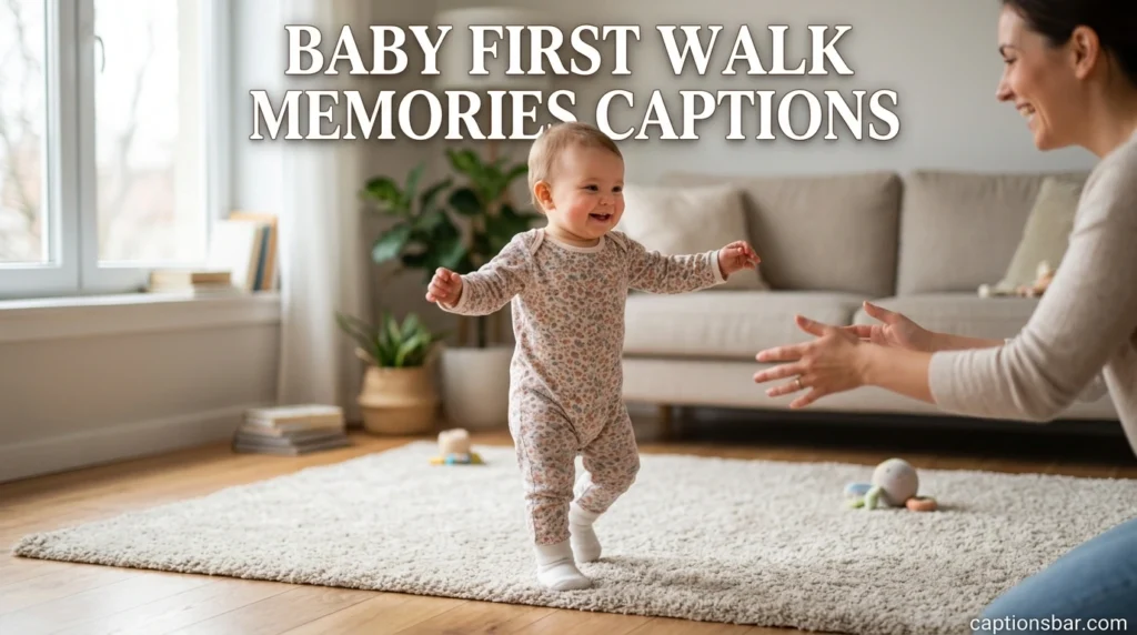 Baby First Walk Memories Captions