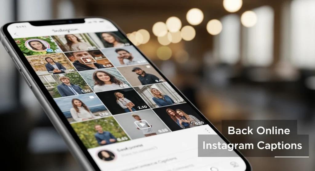 Back Online Instagram Captions