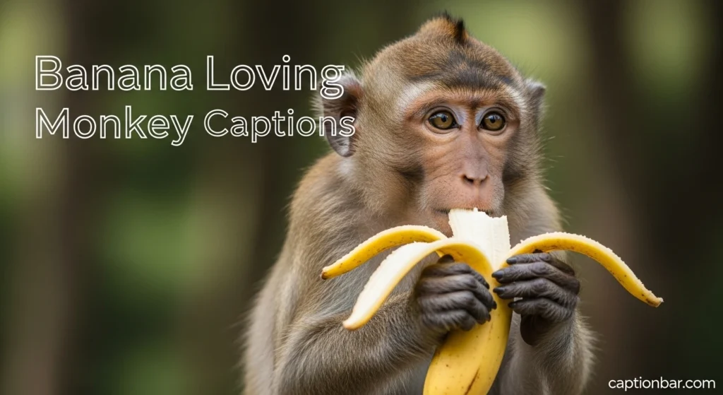 Banana Loving Monkey Captions