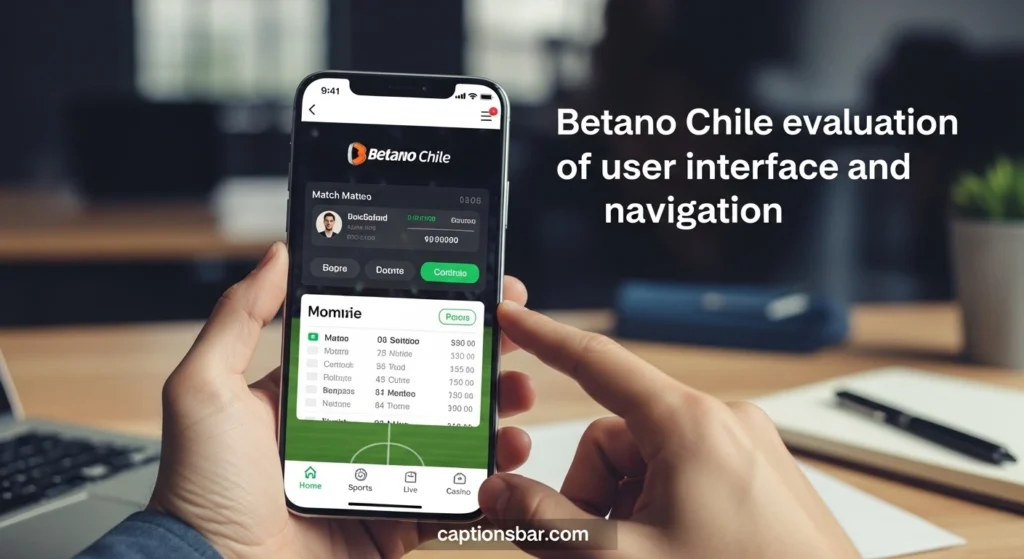 Betano Chile evaluation of user interface and navigation