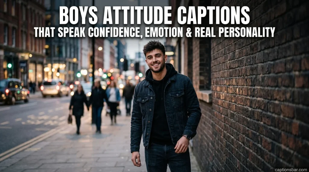Boys Attitude Captions That Speak Confidence, Emotion & Real Personality

