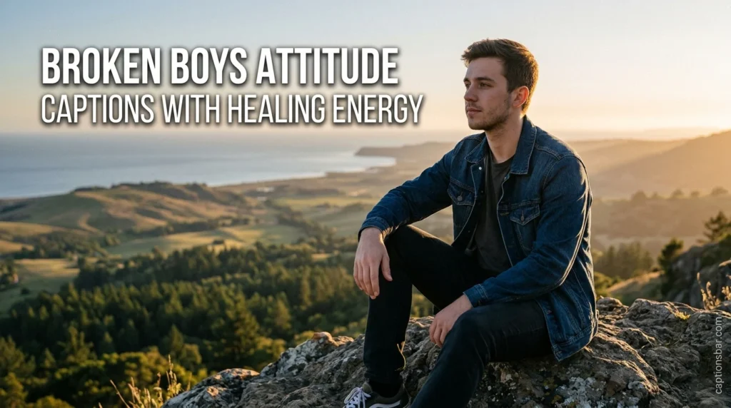 Broken Boys Attitude Captions With Healing Energy