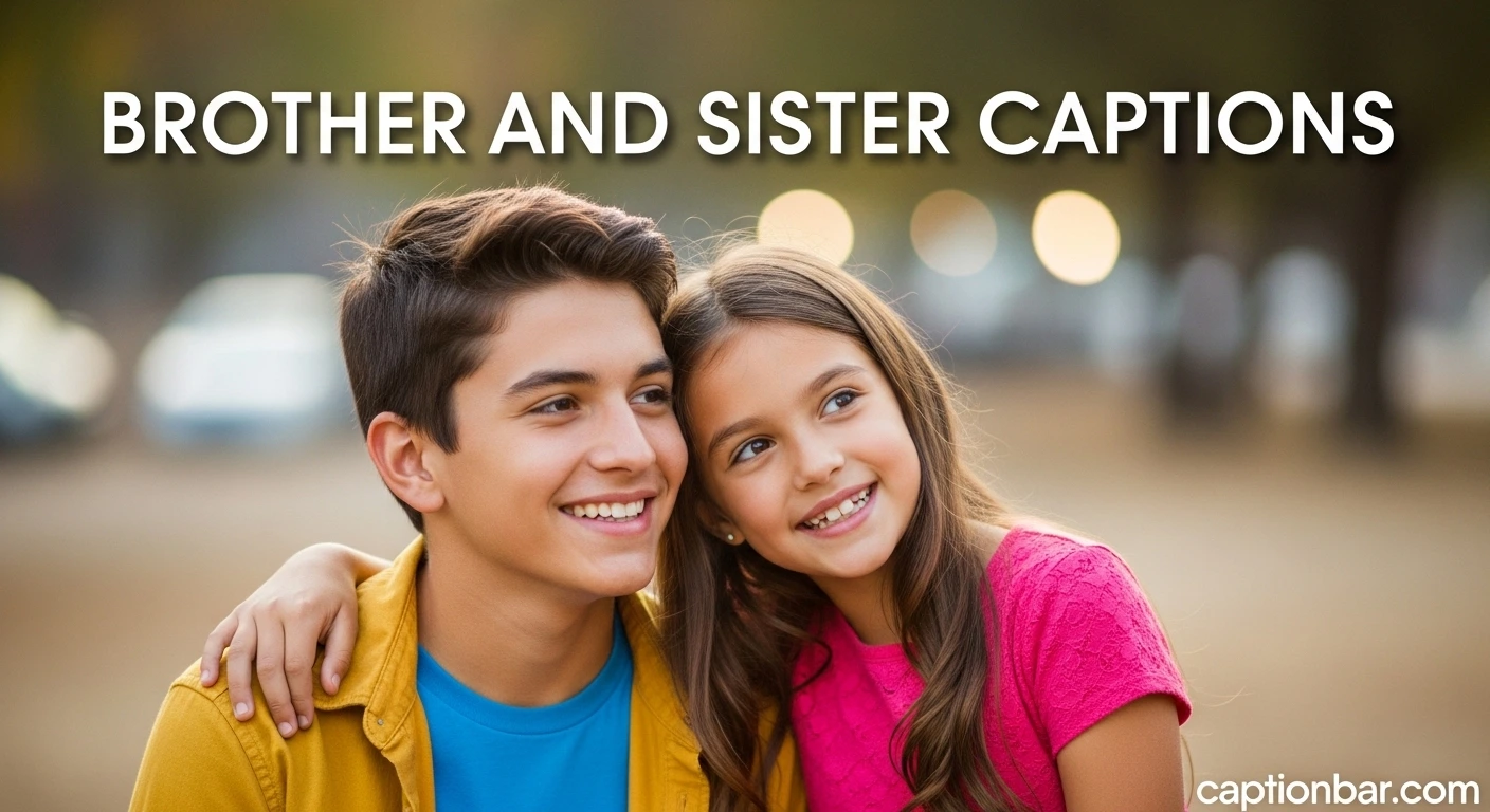 Brother and Sister Captions