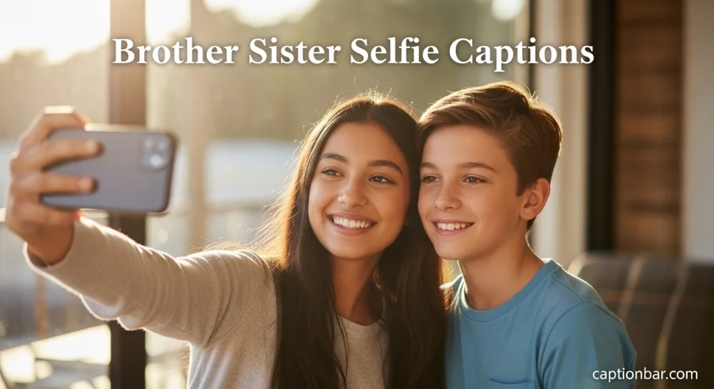 Brother Sister Selfie Captions