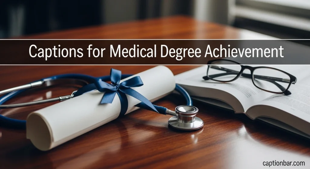 Captions for Medical Degree Achievement