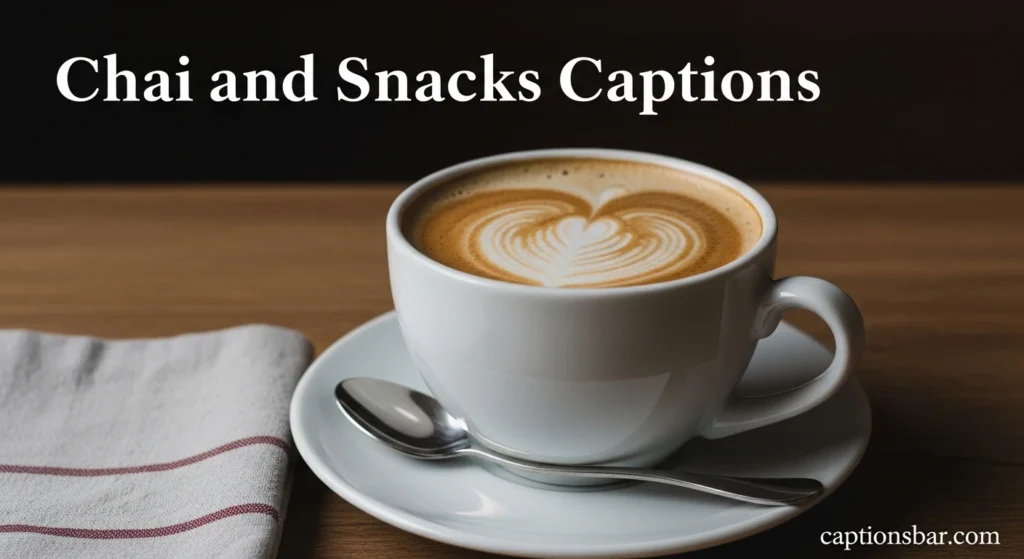 Chai and Snacks Captions