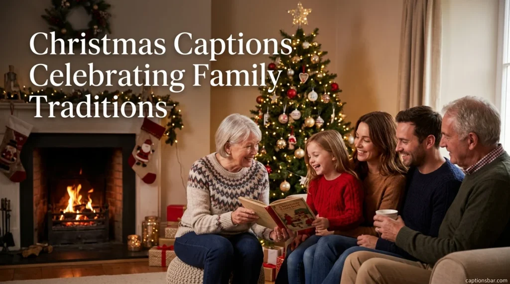 Christmas Captions Celebrating Family Traditions