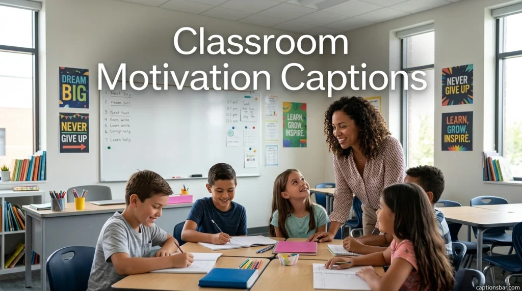 Classroom Motivation Captions