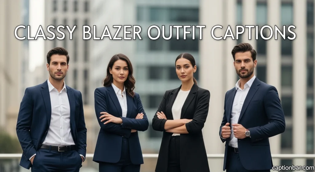 Classy Blazer Outfit Captions