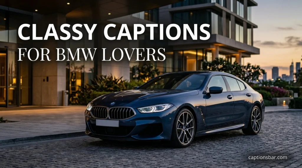 Classy Captions for BMW Lovers