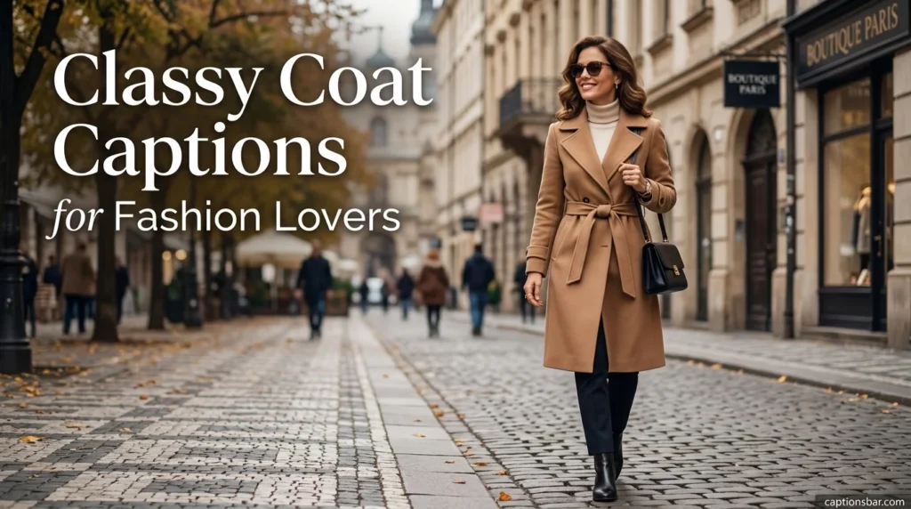 Classy Coat Captions for Fashion Lovers
