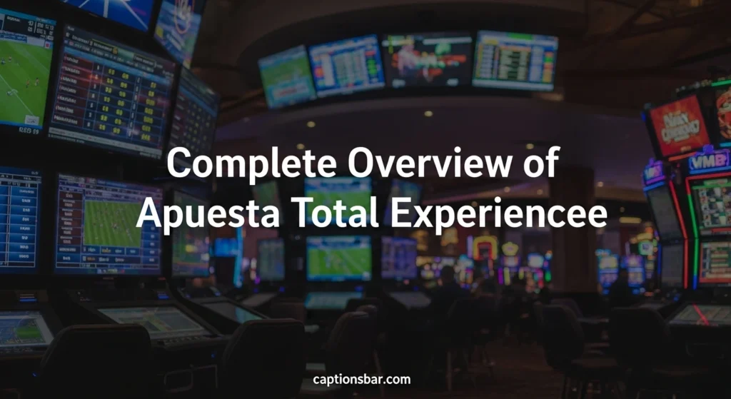 Complete Overview of Apuesta Total Experience