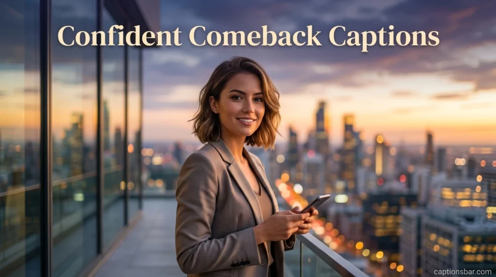 Confident Comeback Captions